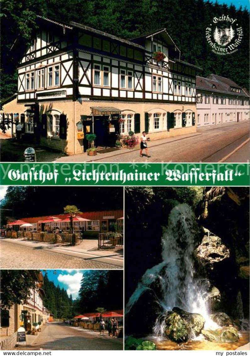 73641052 Lichtenhain Sebnitz Gasthof Lichtenhainer Wasserfall Terrasse Wasserfal - Sebnitz