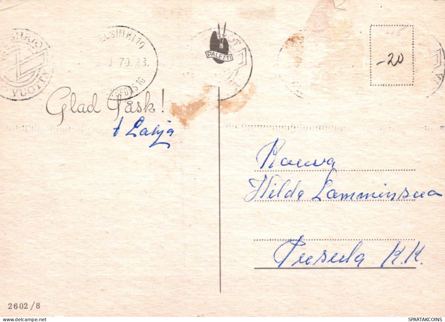 PÂQUES POULET ŒUF Vintage Carte Postale CPSM #PBO739.FR - Easter