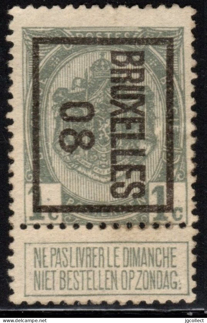 Typo 6 B (BRUXELLES 08) - O/used - Tipo 1906-12 (Stendardi)