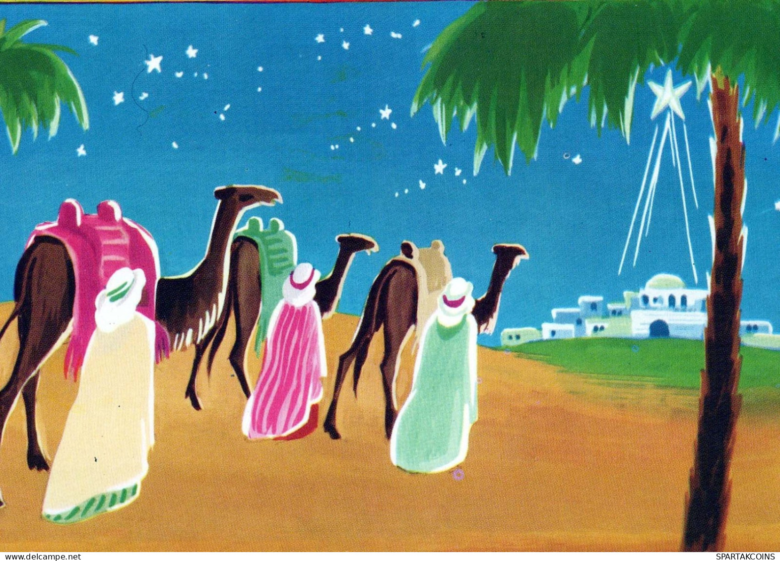 SAINTS ET SAINTES Noël Christianisme Vintage Carte Postale CPSM #PBB979.FR - Heiligen