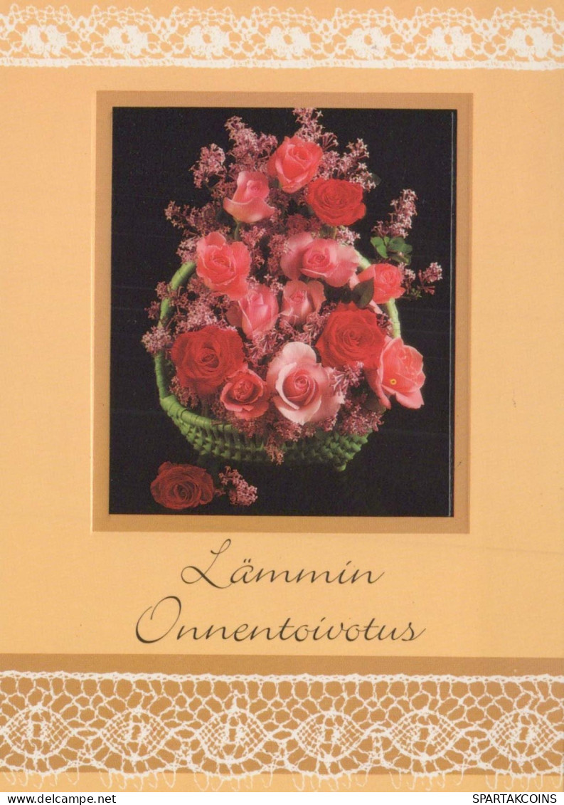 FLEURS Vintage Carte Postale CPSM #PAR743.FR - Flowers