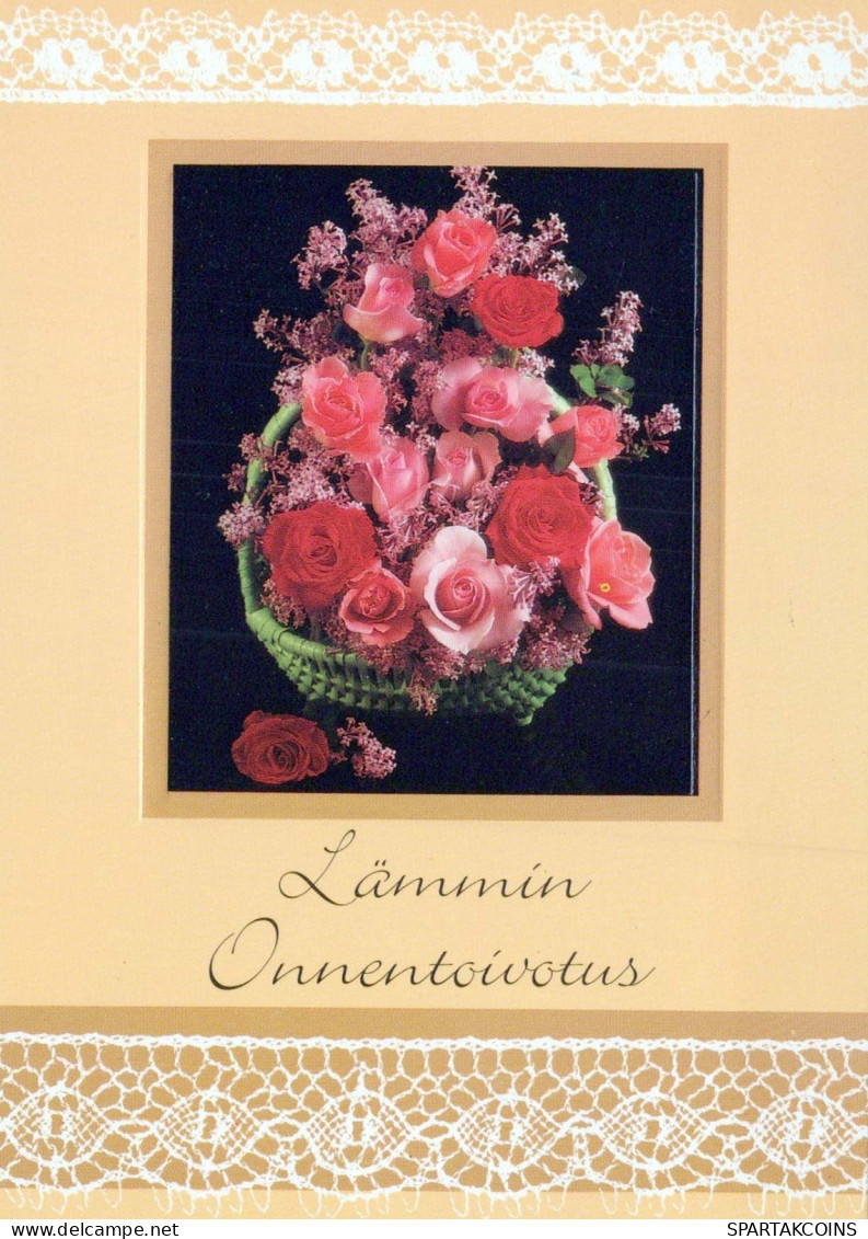 FLEURS Vintage Carte Postale CPSM #PAR743.FR - Flowers