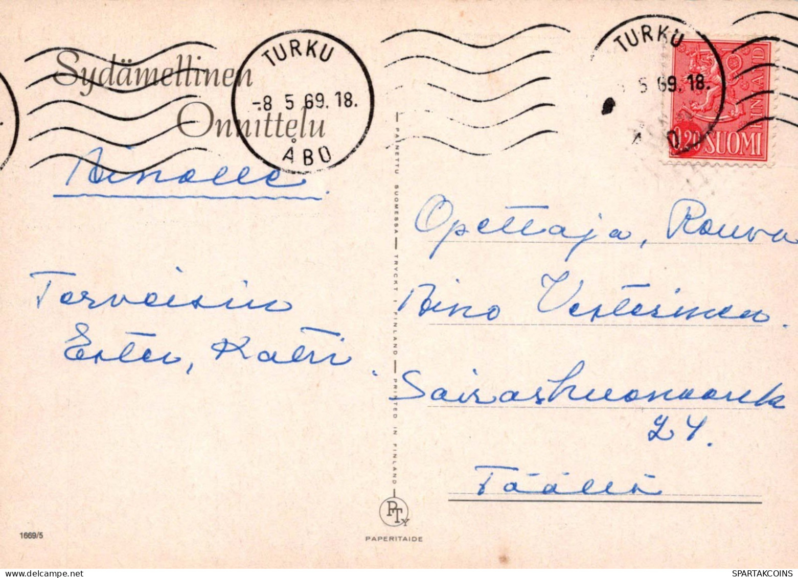 FLEURS Vintage Carte Postale CPSM #PAR142.FR - Fiori