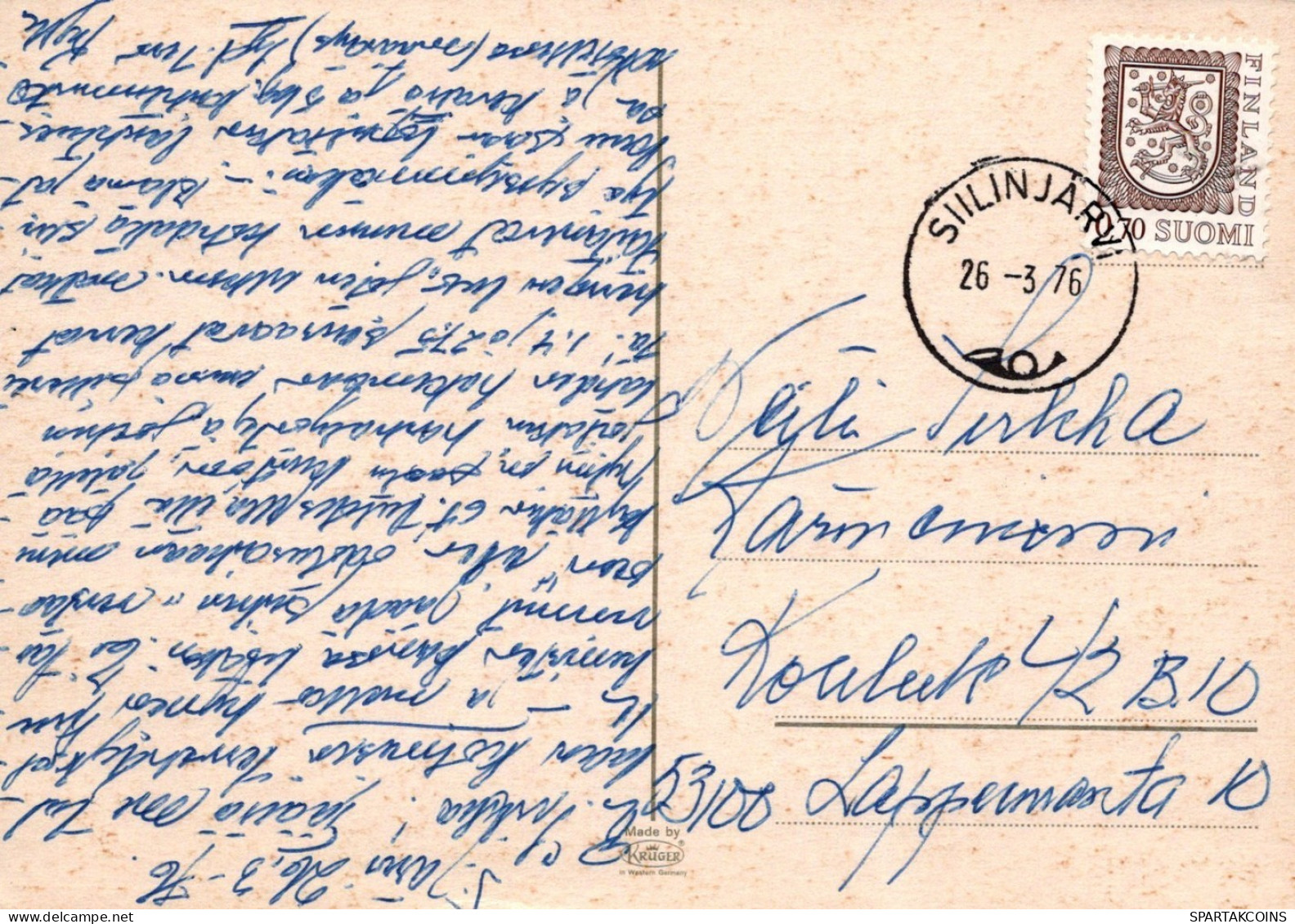 CHIEN Animaux Vintage Carte Postale CPSM #PAN432.FR - Honden