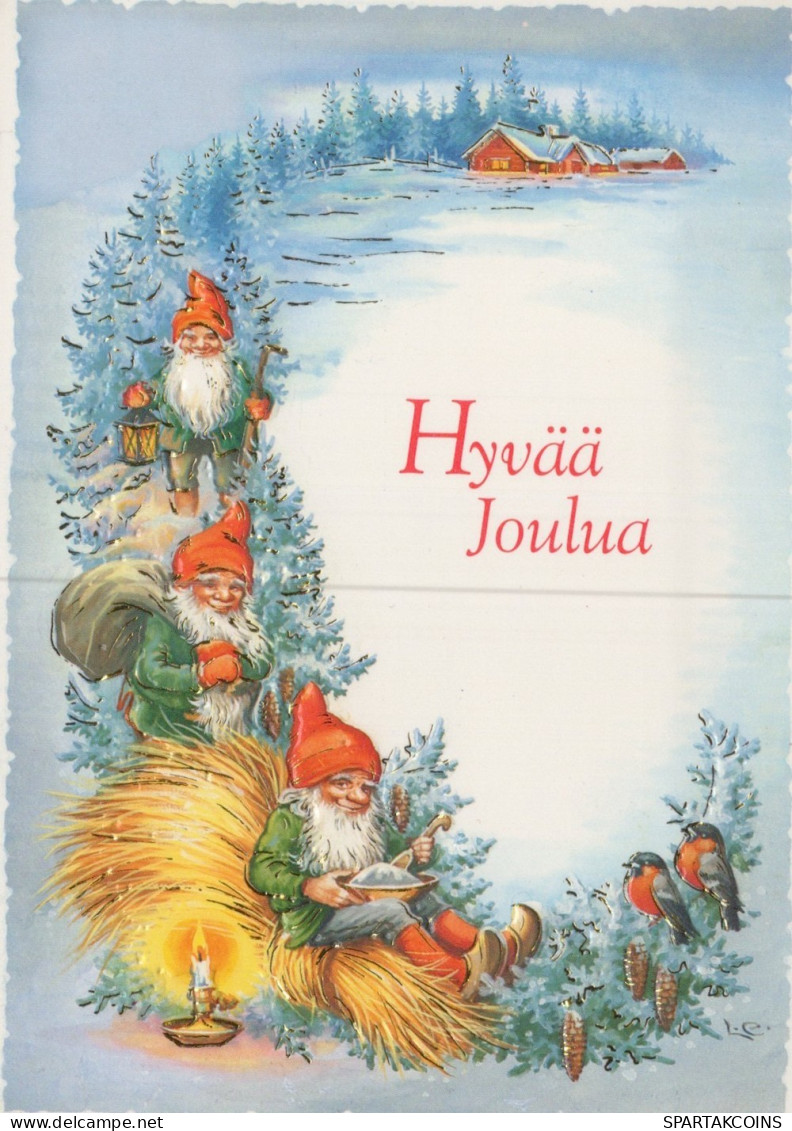 PÈRE NOËL NOËL Fêtes Voeux Vintage Carte Postale CPSM #PAK995.FR - Santa Claus