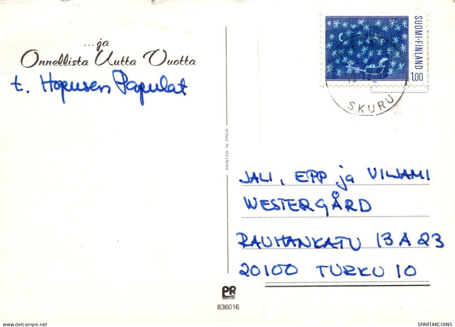 PÈRE NOËL NOËL Fêtes Voeux Vintage Carte Postale CPSM #PAK089.FR - Kerstman