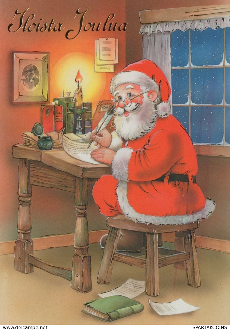 PÈRE NOËL NOËL Fêtes Voeux Vintage Carte Postale CPSM #PAK166.FR - Santa Claus