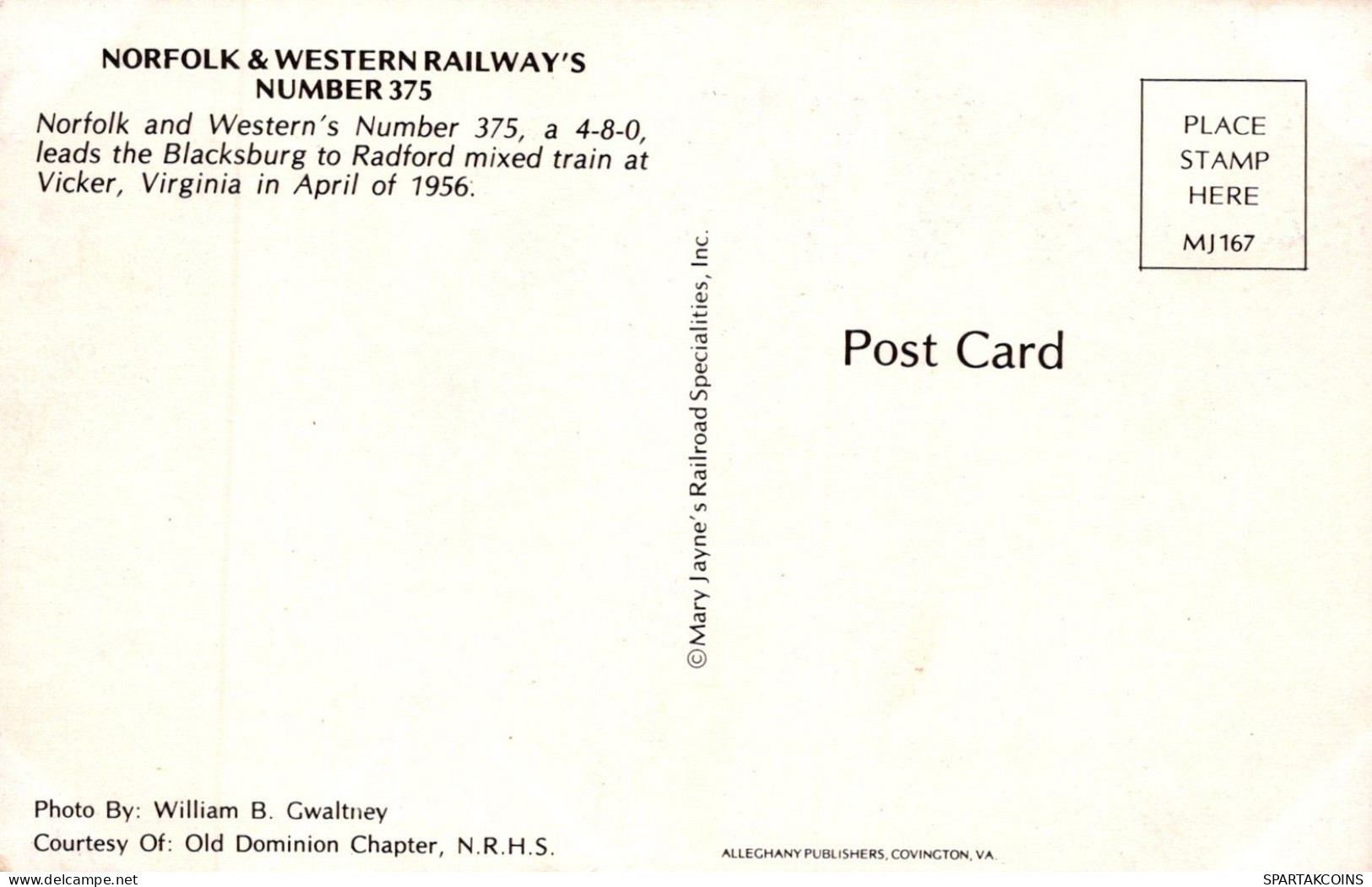 Transport FERROVIAIRE Vintage Carte Postale CPSMF #PAA624.FR - Trains