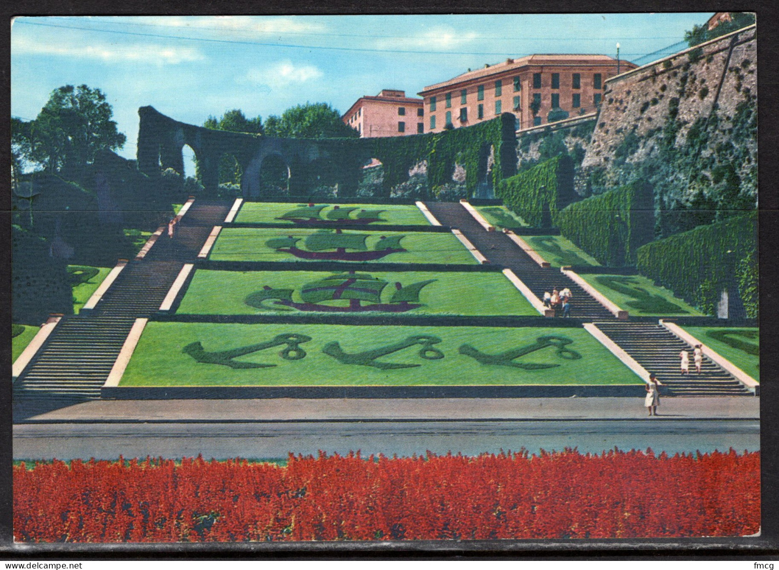 Italy, Genova, Stairs To The Unknown Soldier, Unused - Genova (Genua)