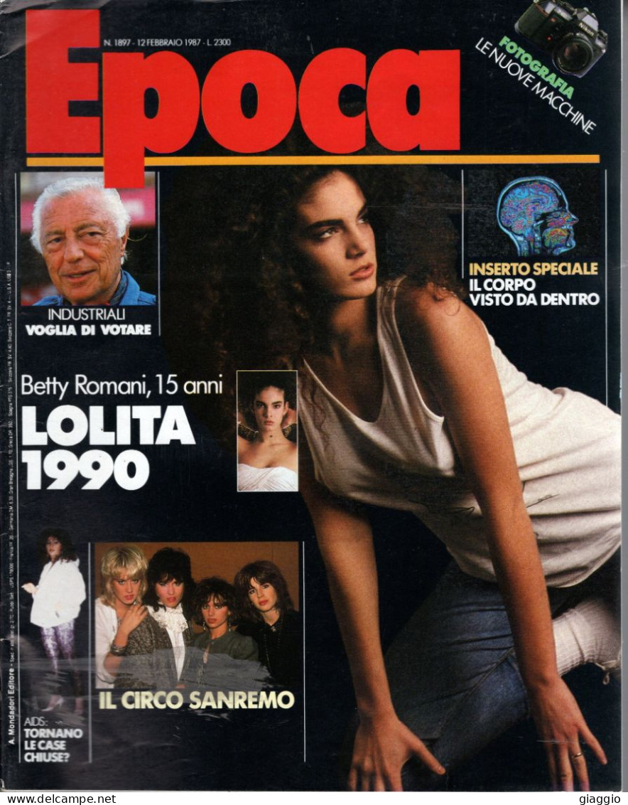 °°° RIVISTA EPOCA N° 1897 DEL 12 FEBBRAIO 1987 °°° - Andere & Zonder Classificatie