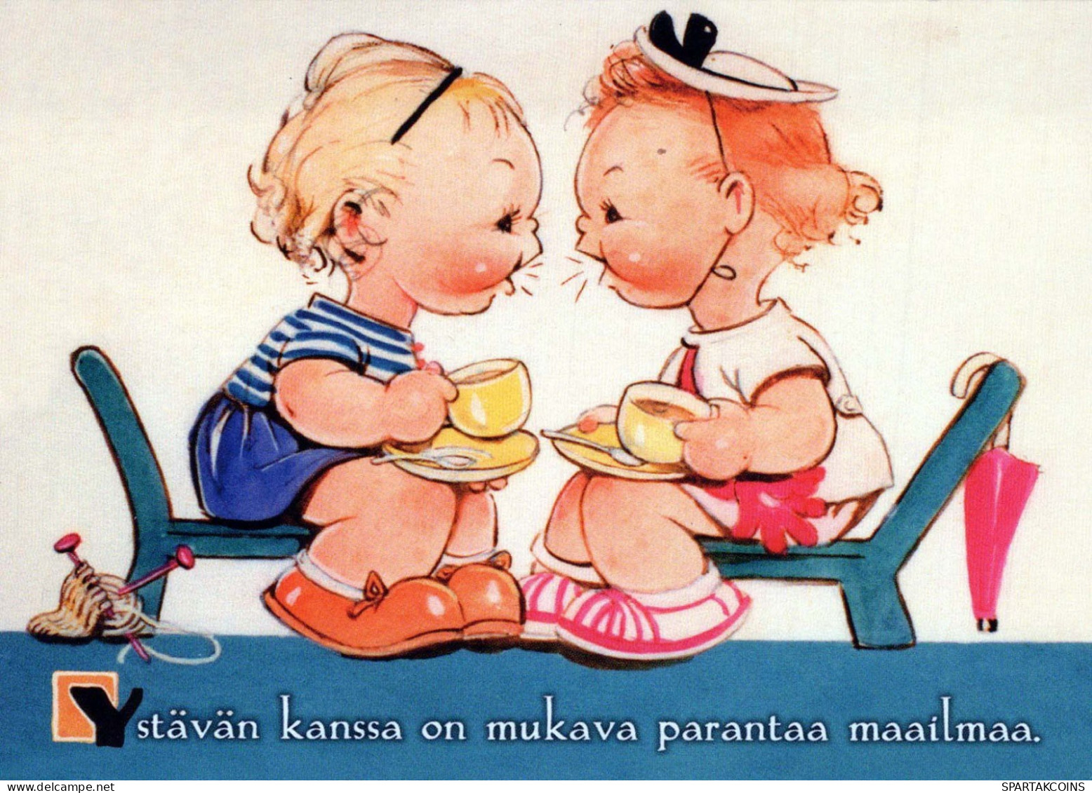 CHILDREN HUMOUR Vintage Postcard CPSM #PBV227.GB - Humorvolle Karten