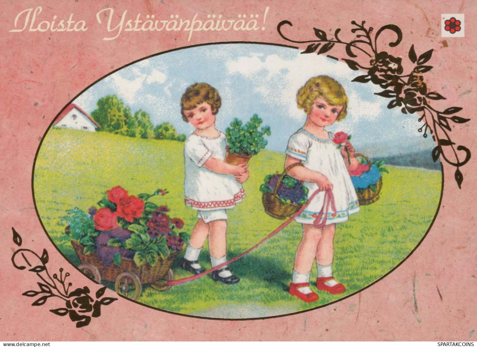 CHILDREN CHILDREN Scene S Landscapes Vintage Postcard CPSM #PBU362.GB - Scenes & Landscapes