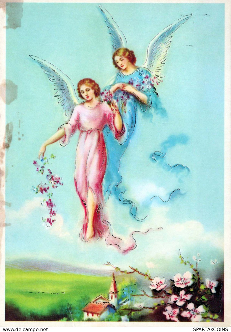 ANGEL Christmas Vintage Postcard CPSM #PBP554.GB - Angels