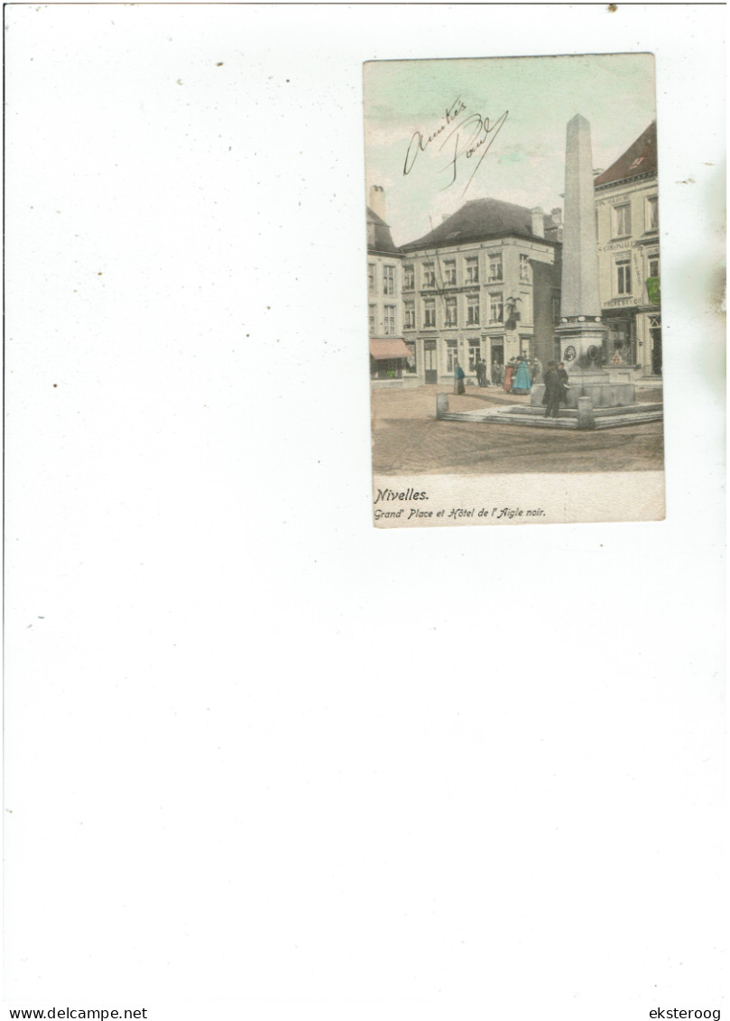 Nivelles - Grand Place Et Hotel De L'aigle Noir - Nijvel