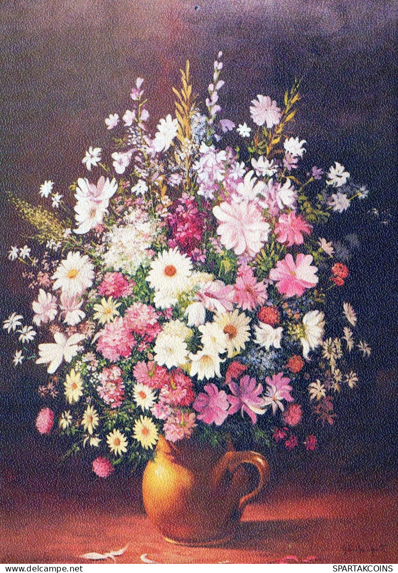 FLOWERS Vintage Postcard CPSM #PAR381.GB - Fleurs