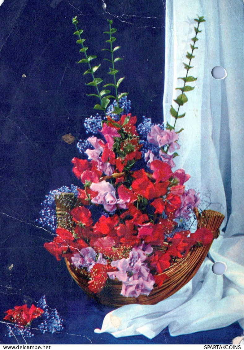 FLOWERS Vintage Postcard CPSM #PAR320.GB - Fleurs