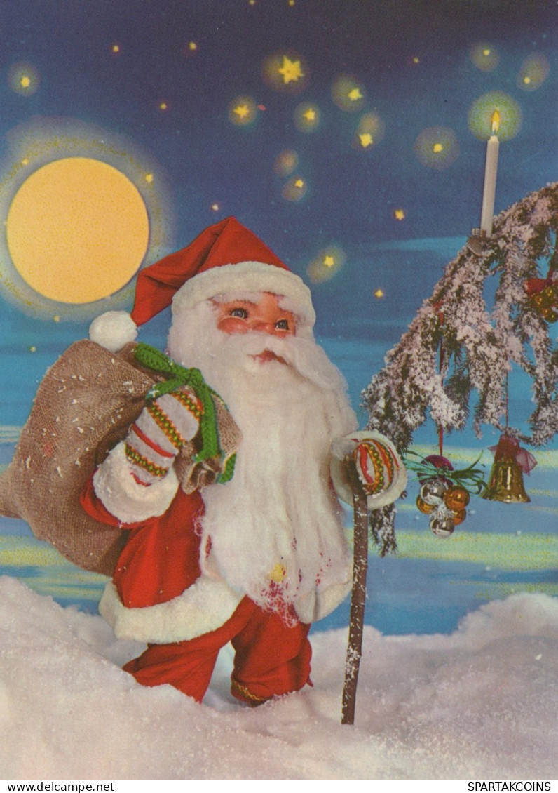 SANTA CLAUS CHRISTMAS Holidays Vintage Postcard CPSM #PAK021.GB - Santa Claus