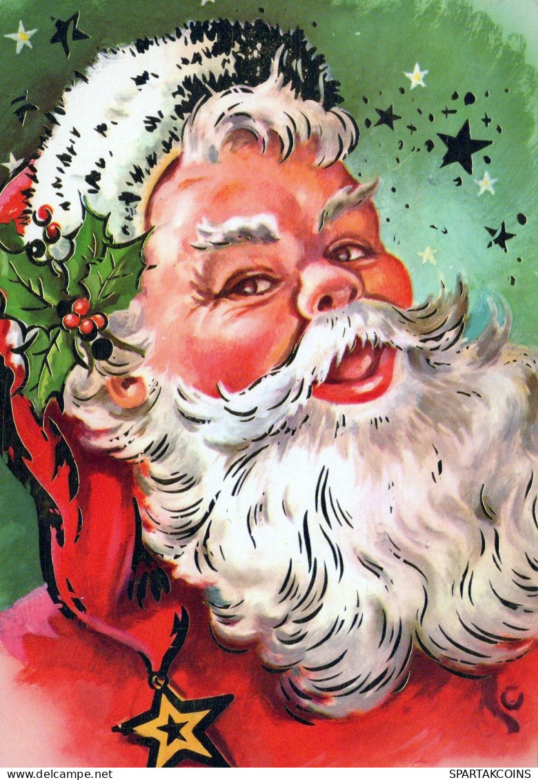 SANTA CLAUS CHRISTMAS Holidays Vintage Postcard CPSM #PAJ876.GB - Kerstman