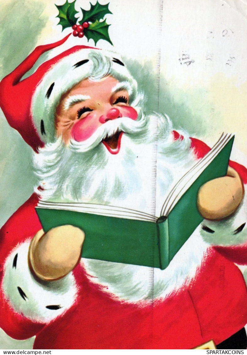SANTA CLAUS CHRISTMAS Holidays Vintage Postcard CPSM #PAJ810.GB - Santa Claus