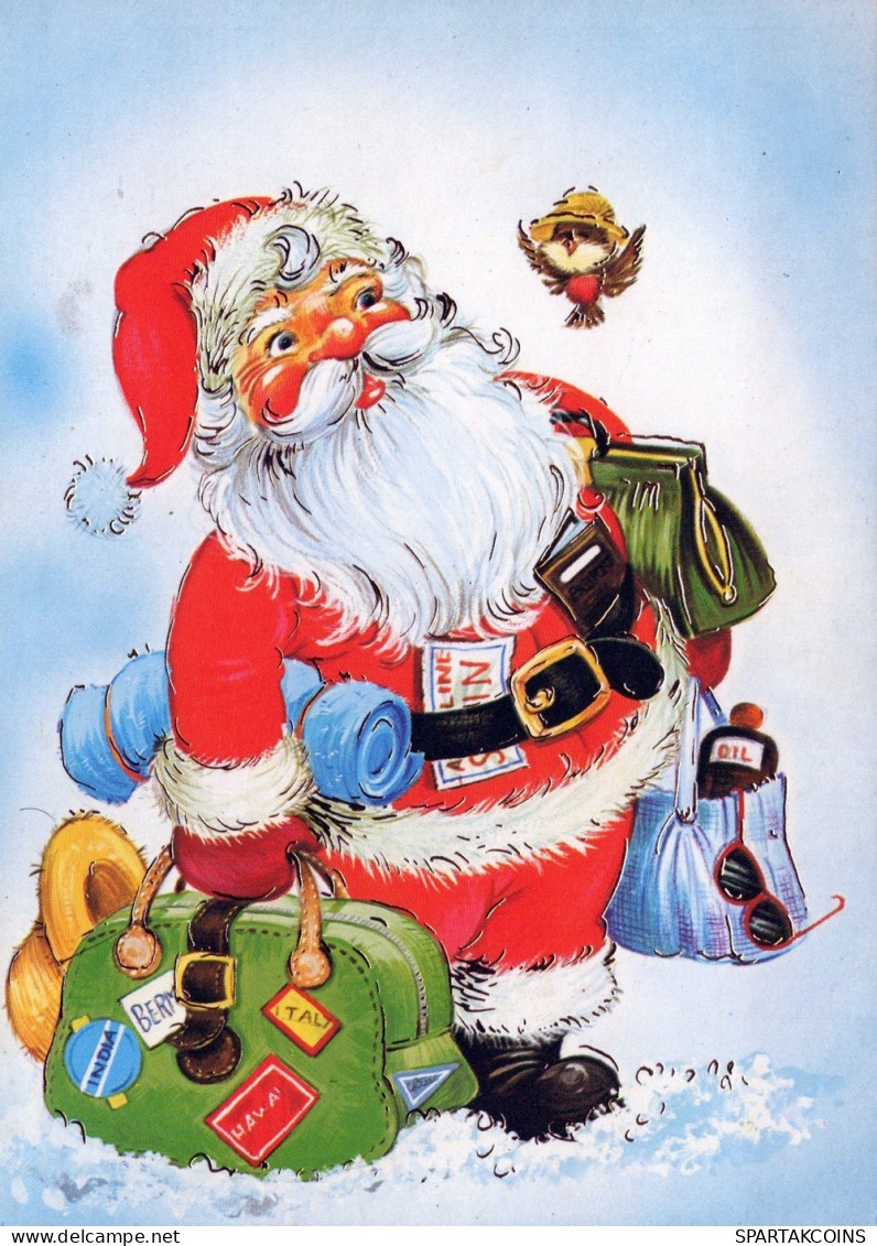 SANTA CLAUS CHRISTMAS Holidays Vintage Postcard CPSM #PAJ602.GB - Kerstman