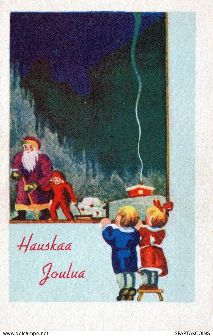 SANTA CLAUS CHRISTMAS Holidays Vintage Postcard CPSMPF #PAJ468.GB - Kerstman