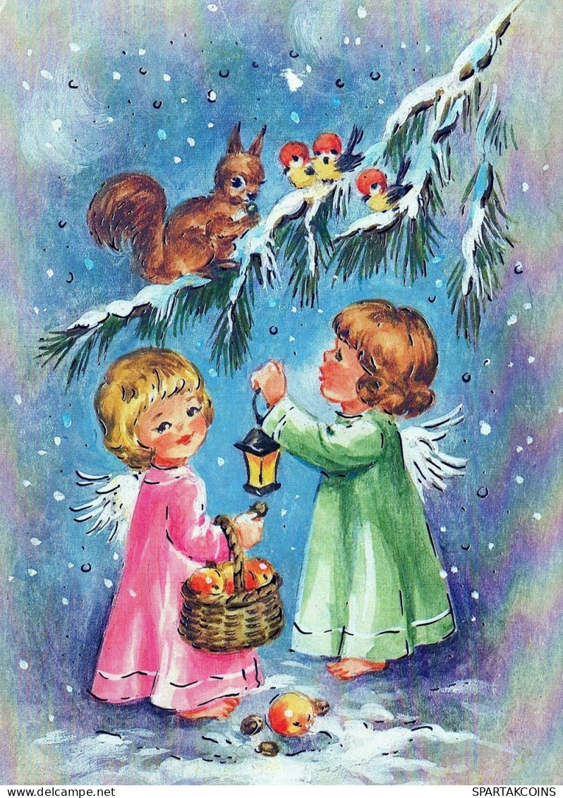 ANGEL CHRISTMAS Holidays Vintage Postcard CPSM #PAH953.GB - Angels
