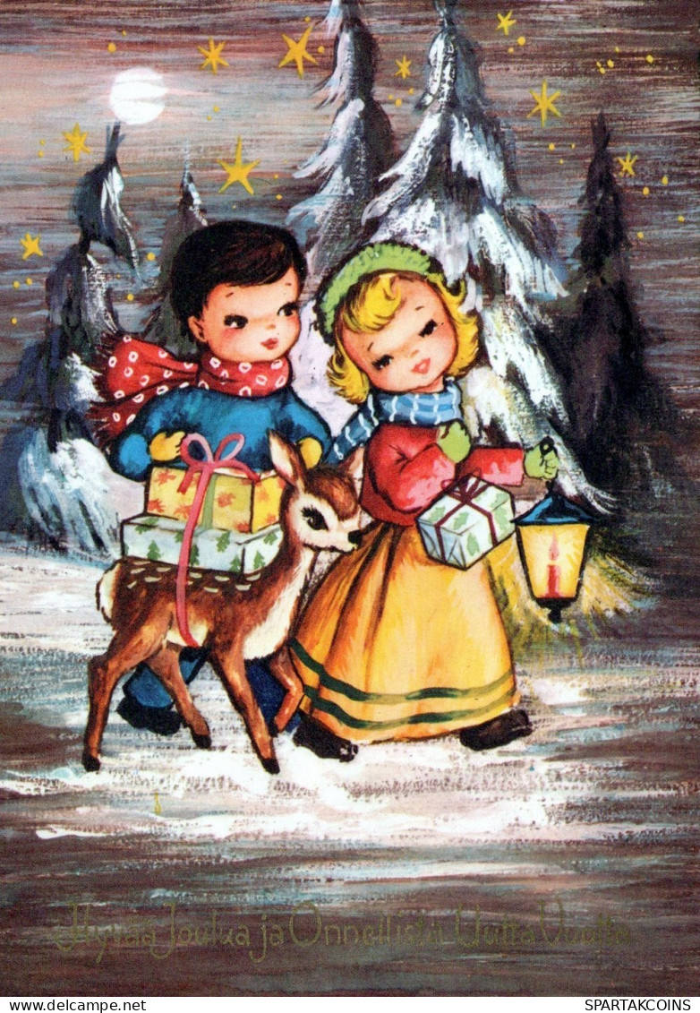 ANGEL CHRISTMAS Holidays Vintage Postcard CPSM #PAH135.GB - Angeli