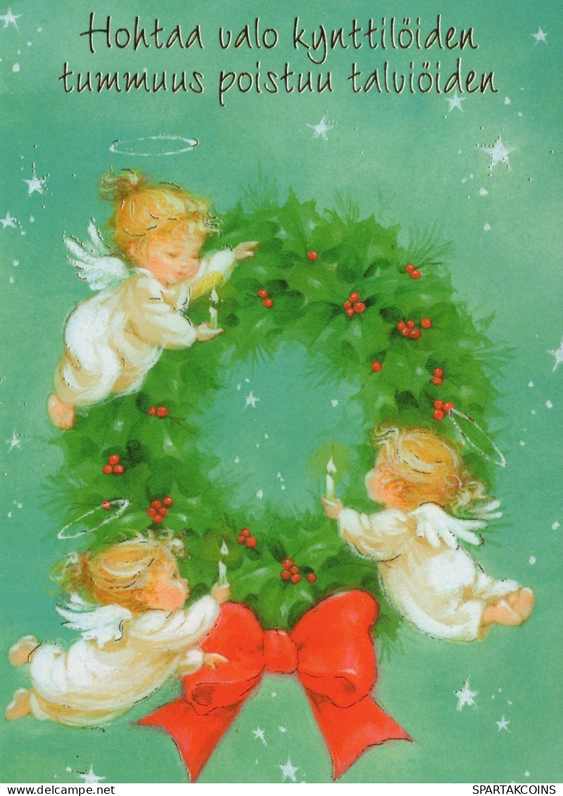 ANGEL CHRISTMAS Holidays Vintage Postcard CPSM #PAG948.GB - Angels