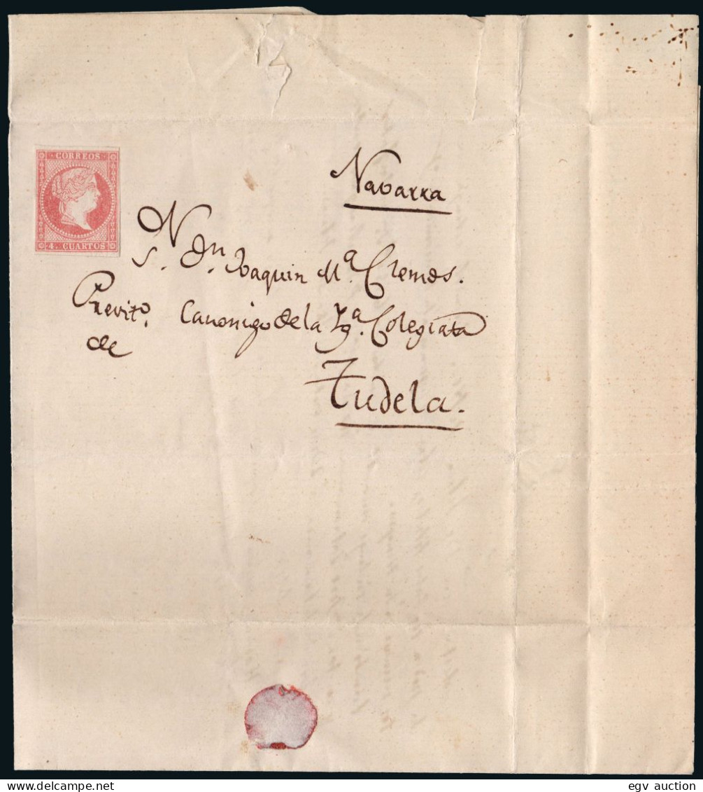 Madrid - Edi O 48A - Carta Franqueda Y Sin Matasellar Circulada A Tudela - Lettres & Documents
