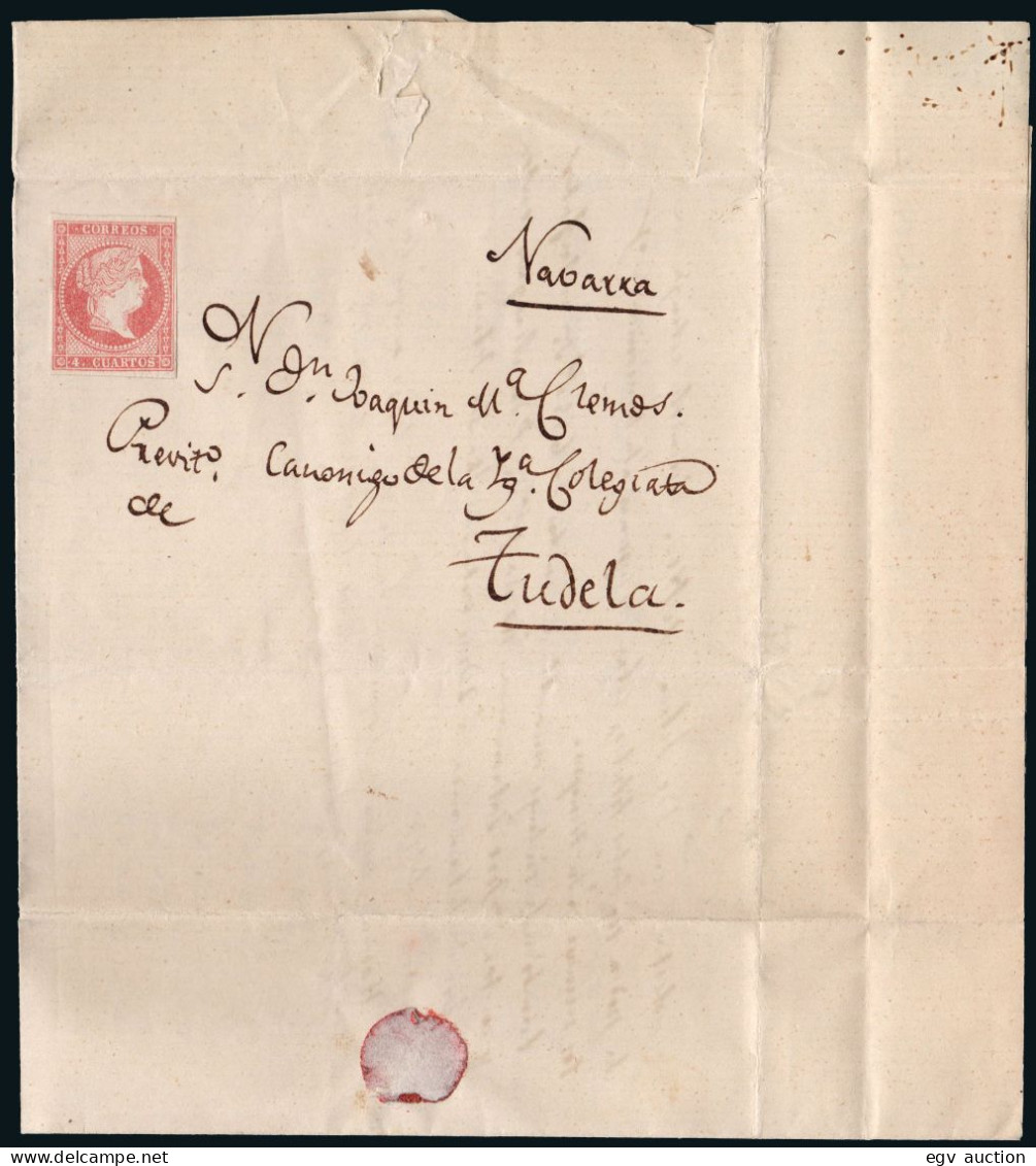 Madrid - Edi O 48A - Carta Franqueda Y Sin Matasellar Circulada A Tudela - Storia Postale