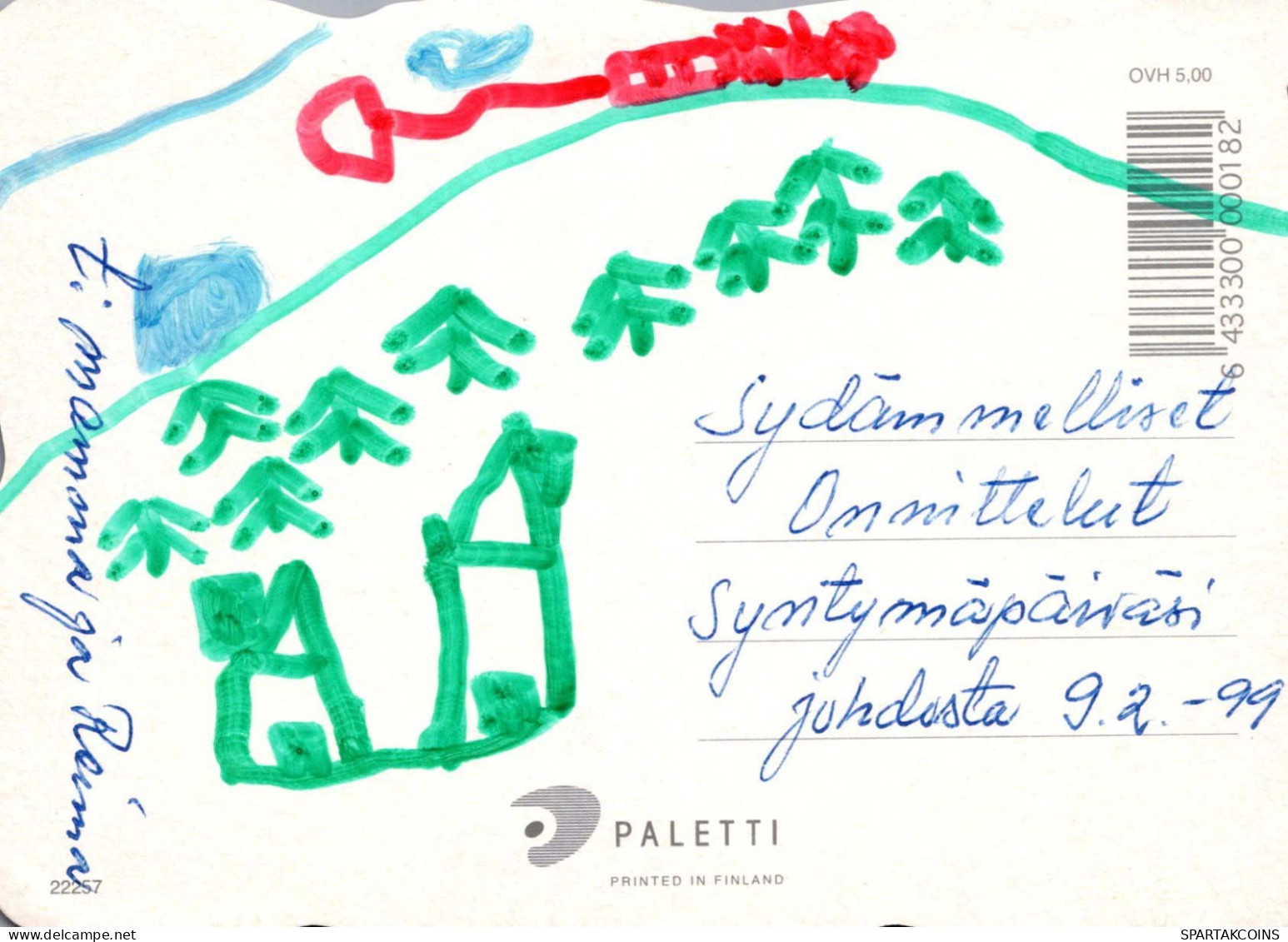 BUON COMPLEANNO 6 Años RAGAZZA BAMBINO Vintage Postal CPSM #PBT814.IT - Geburtstag