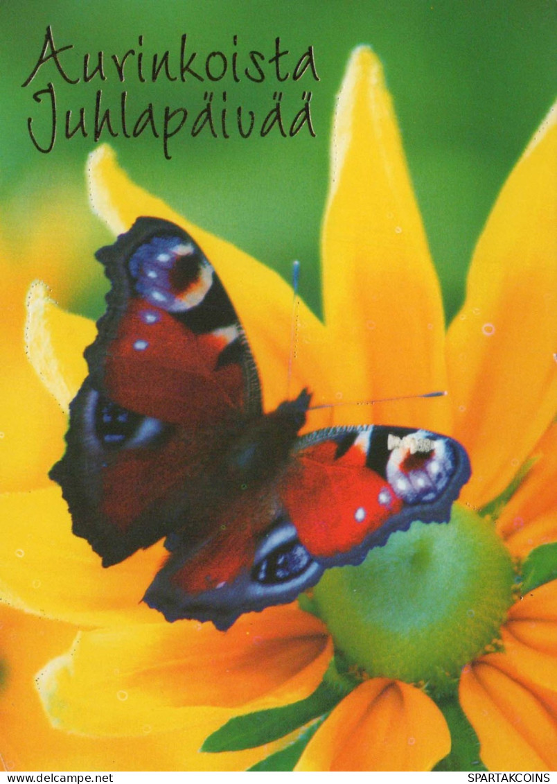 FARFALLA Animale Vintage Cartolina CPSM #PBS420.IT - Papillons