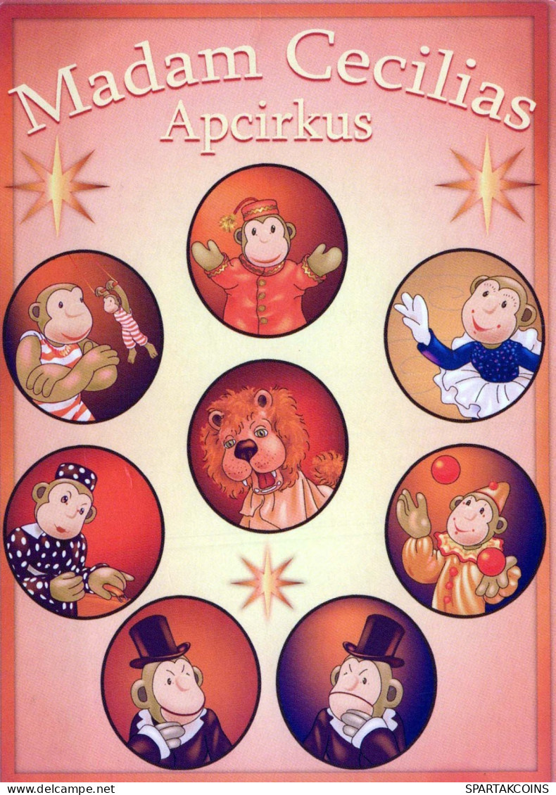 SCIMMIA Animale Vintage Cartolina CPSM #PBR970.IT - Scimmie