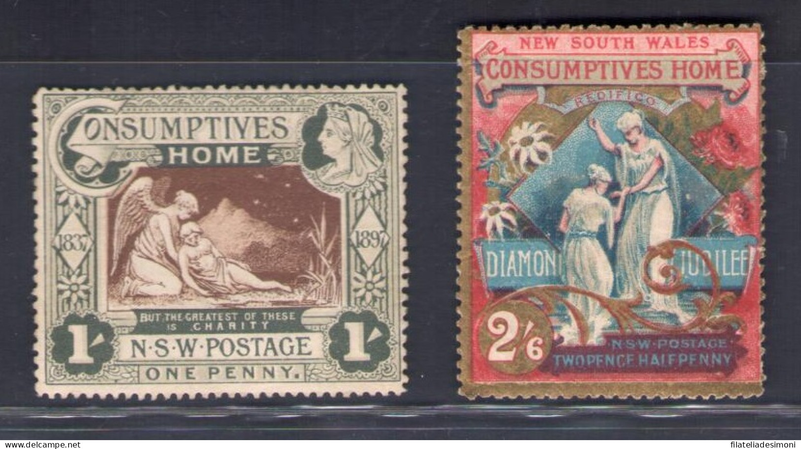 1897 New South Wales - Stanley Gibbons N. 280/81 - MH* - Sonstige & Ohne Zuordnung
