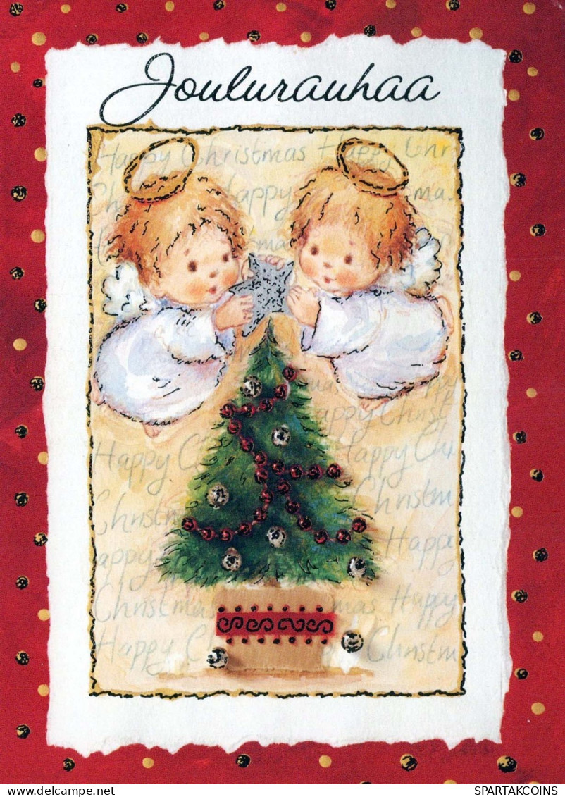 ANGELO Natale Vintage Cartolina CPSM #PBP366.IT - Angels