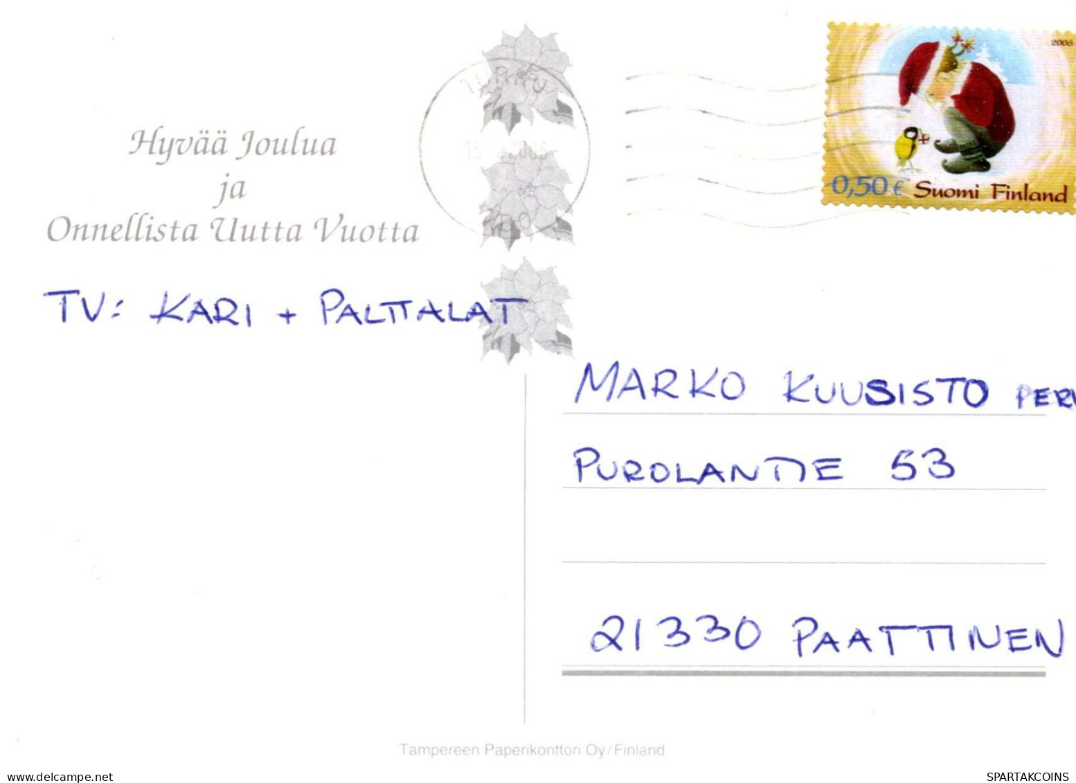 BABBO NATALE Buon Anno Natale Vintage Cartolina CPSM #PBB127.IT - Santa Claus