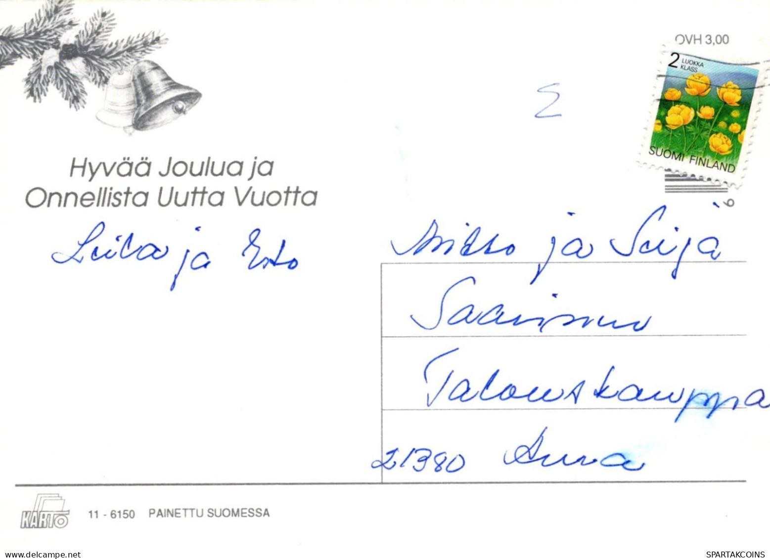 Buon Anno Natale CANDELA Vintage Cartolina CPSM #PBA424.IT - Neujahr