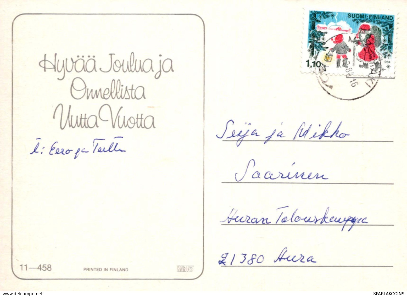 Buon Anno Natale CANDELA Vintage Cartolina CPSM #PBA243.IT - Año Nuevo
