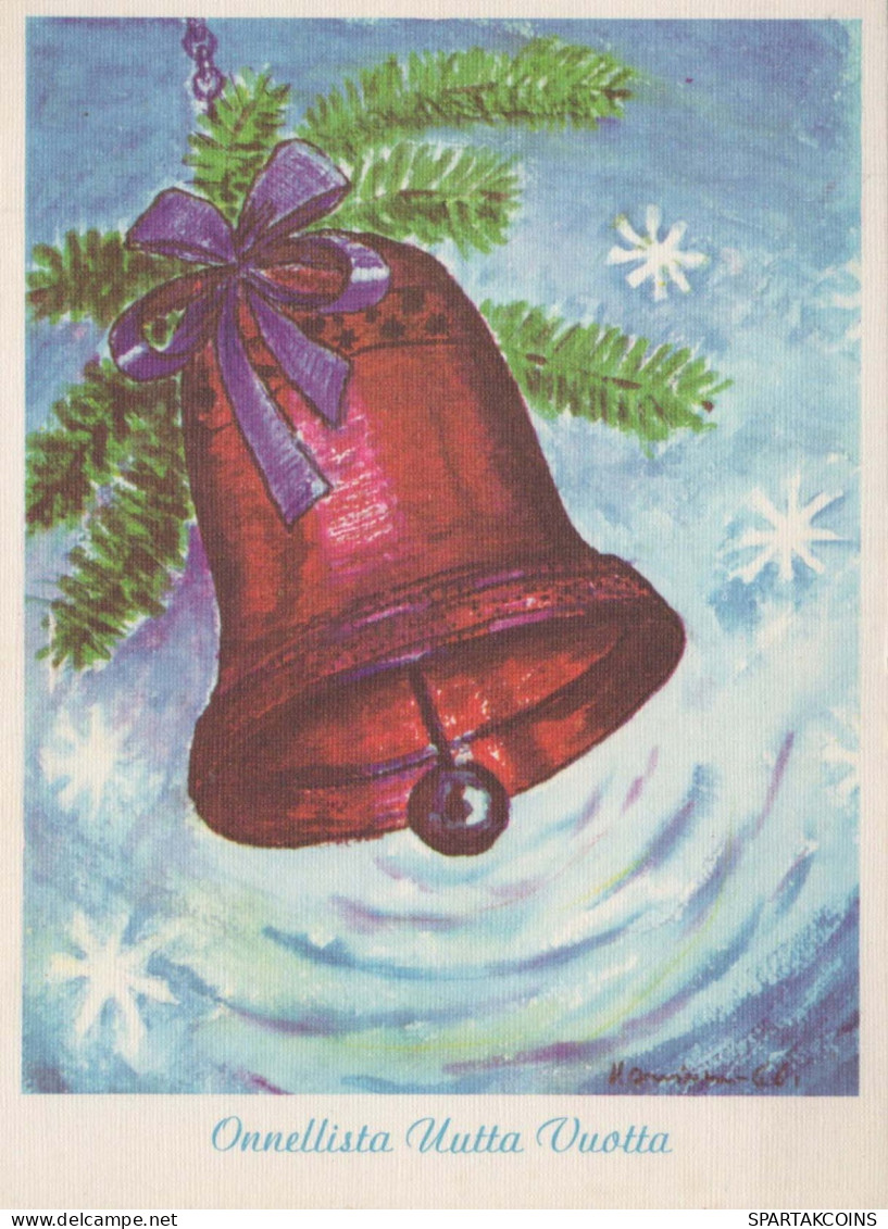 Buon Anno Natale BELL Vintage Cartolina CPSM #PAY647.IT - Nouvel An