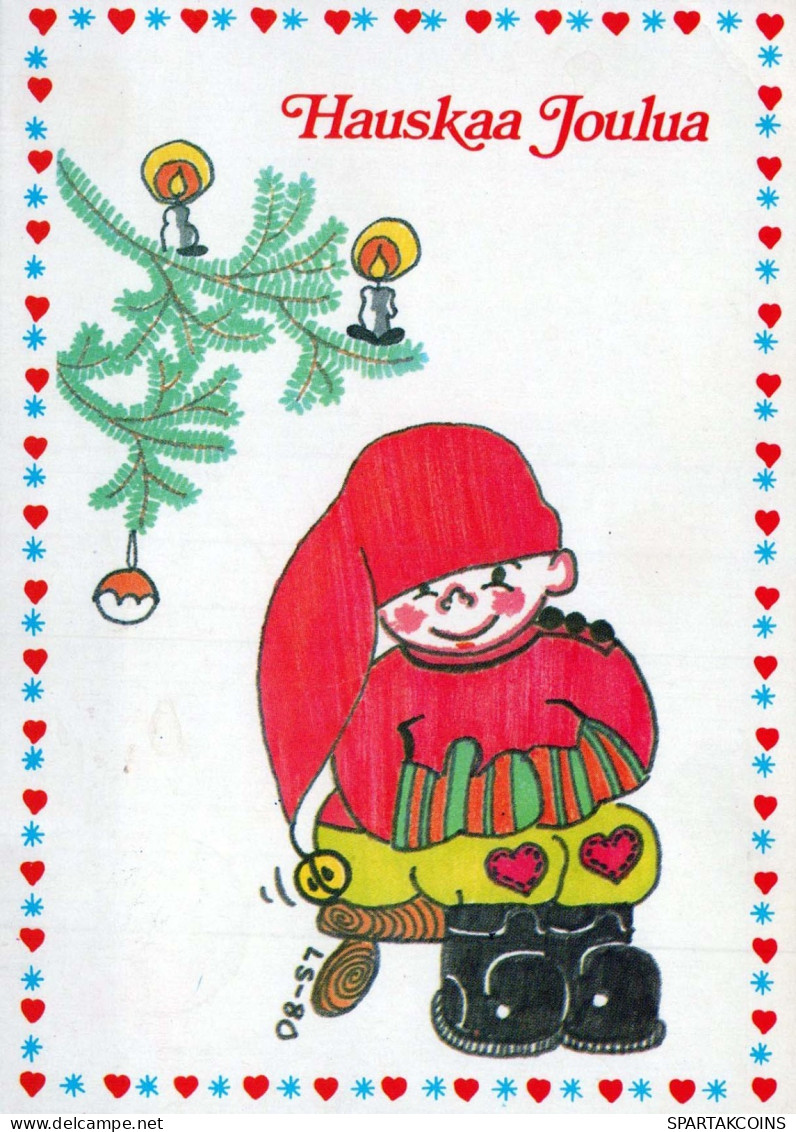 Buon Anno Natale BAMBINO Vintage Cartolina CPSM #PAY260.IT - Nouvel An