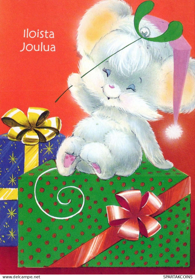 Buon Anno Natale MOUSE Vintage Cartolina CPSM #PAU947.IT - Nouvel An