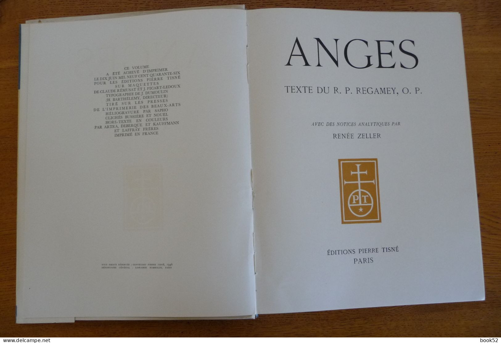 ANGES (Texte Du R. P. REGAMEY, O. P.) 152 Planches (1946) - Art