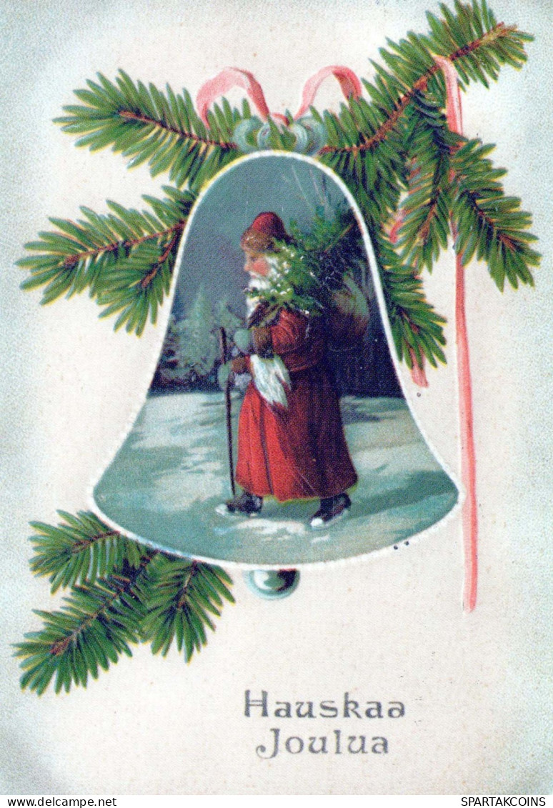 BABBO NATALE Buon Anno Natale Vintage Cartolina CPSM #PAU615.IT - Santa Claus