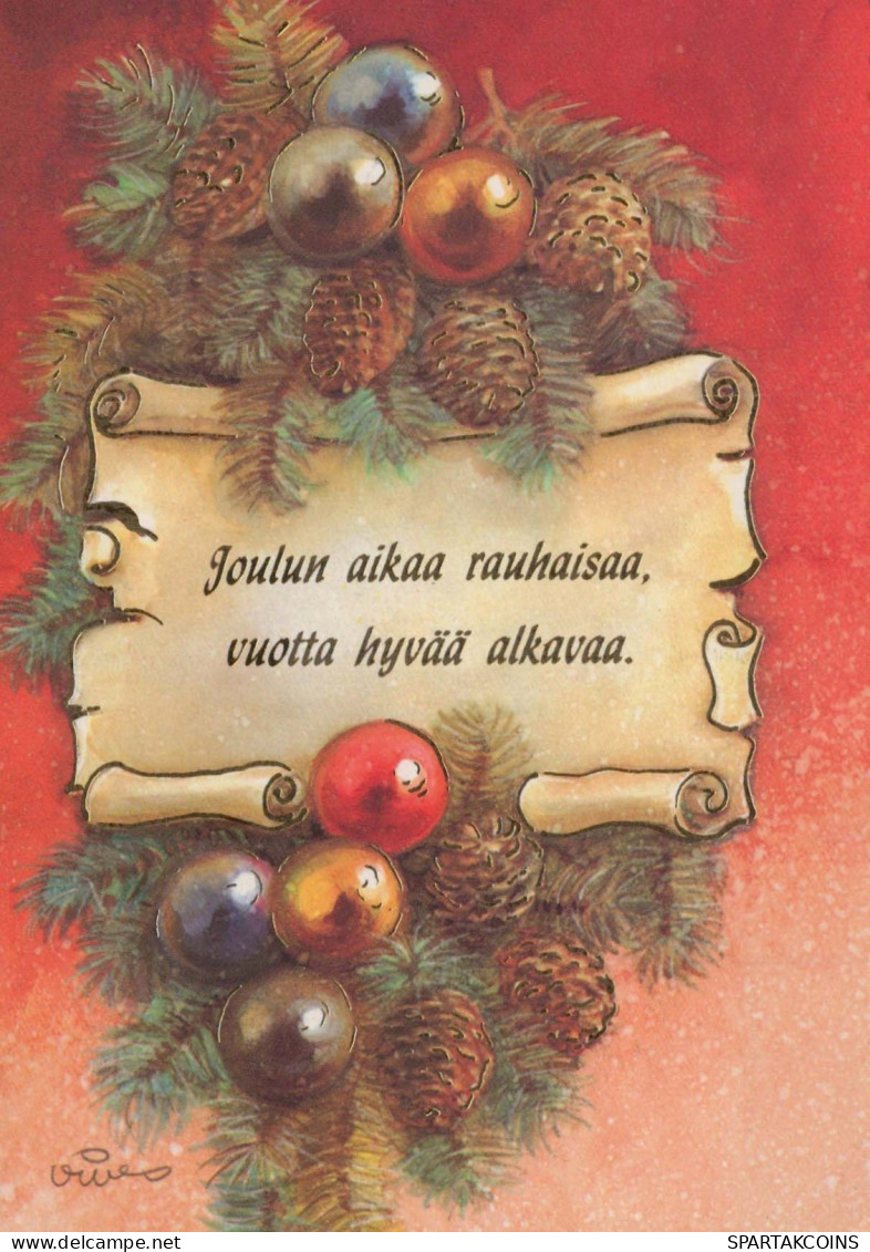 Buon Anno Natale Vintage Cartolina CPSM #PAT399.IT - Año Nuevo