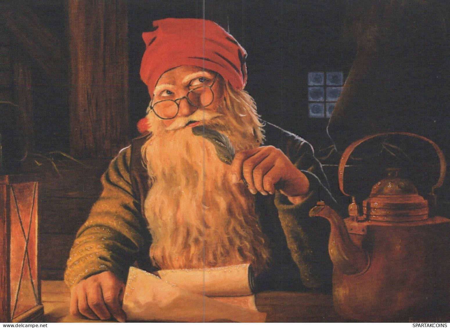 BABBO NATALE Natale Vintage Cartolina CPSM #PAK930.IT - Santa Claus
