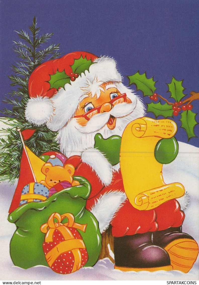 BABBO NATALE Natale Vintage Cartolina CPSM #PAK655.IT - Kerstman