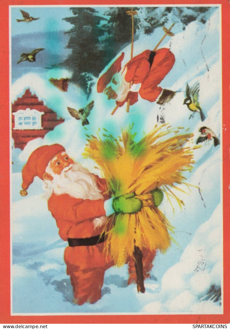 BABBO NATALE Natale Vintage Cartolina CPSM #PAK091.IT - Santa Claus