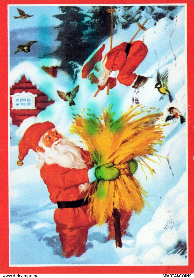 BABBO NATALE Natale Vintage Cartolina CPSM #PAK091.IT - Kerstman