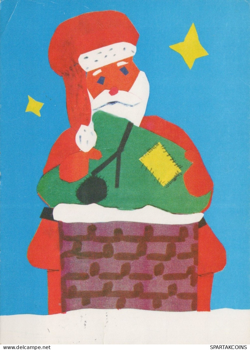 BABBO NATALE Natale Vintage Cartolina CPSM #PAJ748.IT - Santa Claus