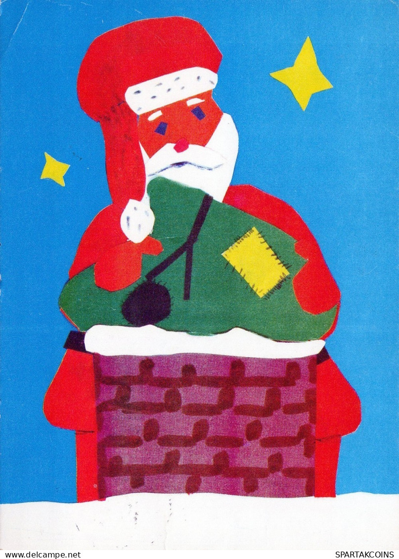 BABBO NATALE Natale Vintage Cartolina CPSM #PAJ748.IT - Santa Claus